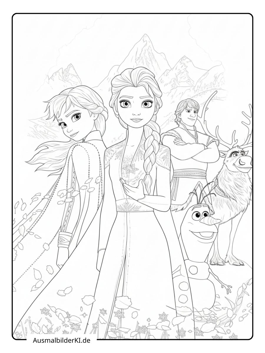 Anna Und Elsa Ausmalbilder