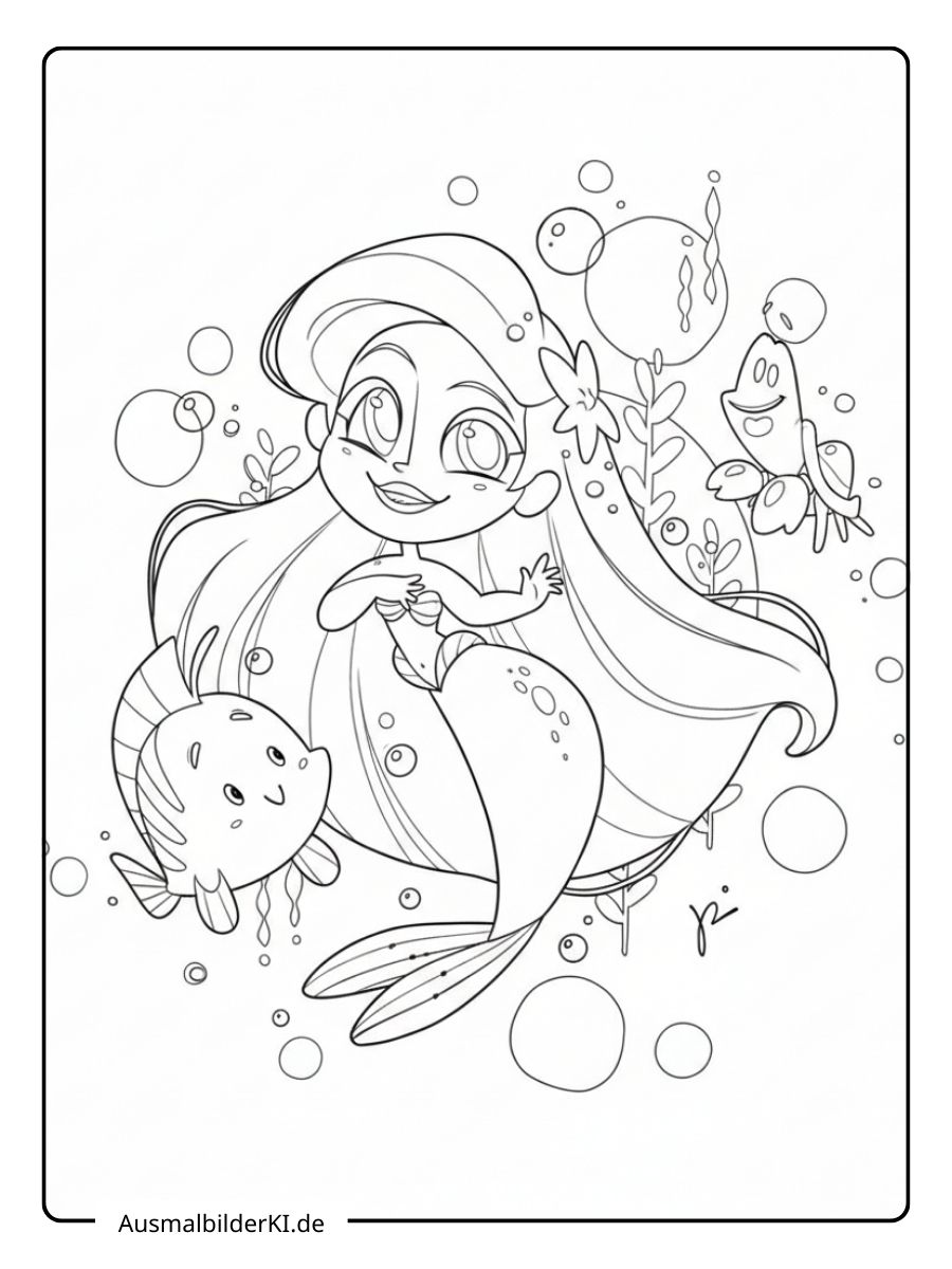 Arielle Die Meerjungfrau Ausmalbilder (3)
