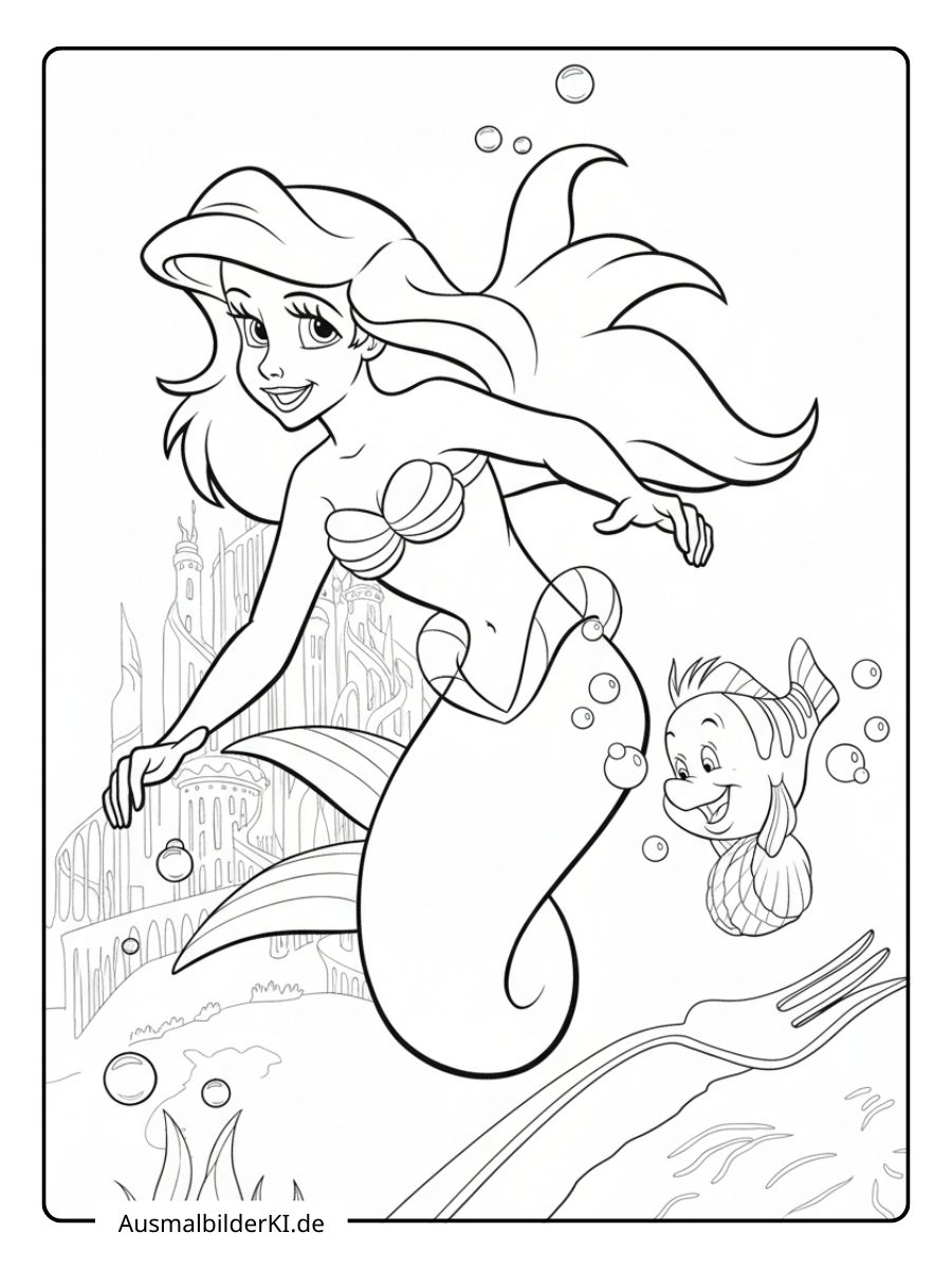 Arielle Die Meerjungfrau Ausmalbilder (4)