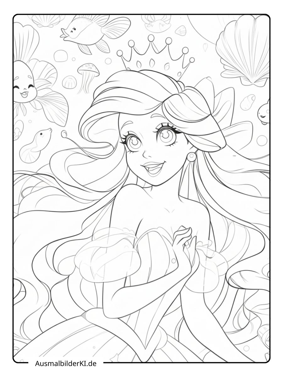 Arielle Die Meerjungfrau Ausmalbilder (7)