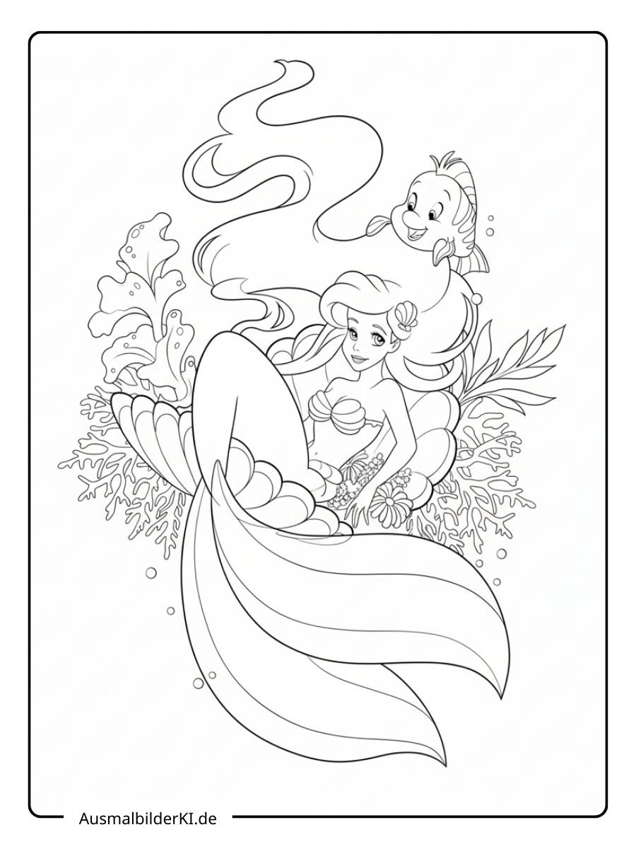 Arielle Die Meerjungfrau Ausmalbilder (8)