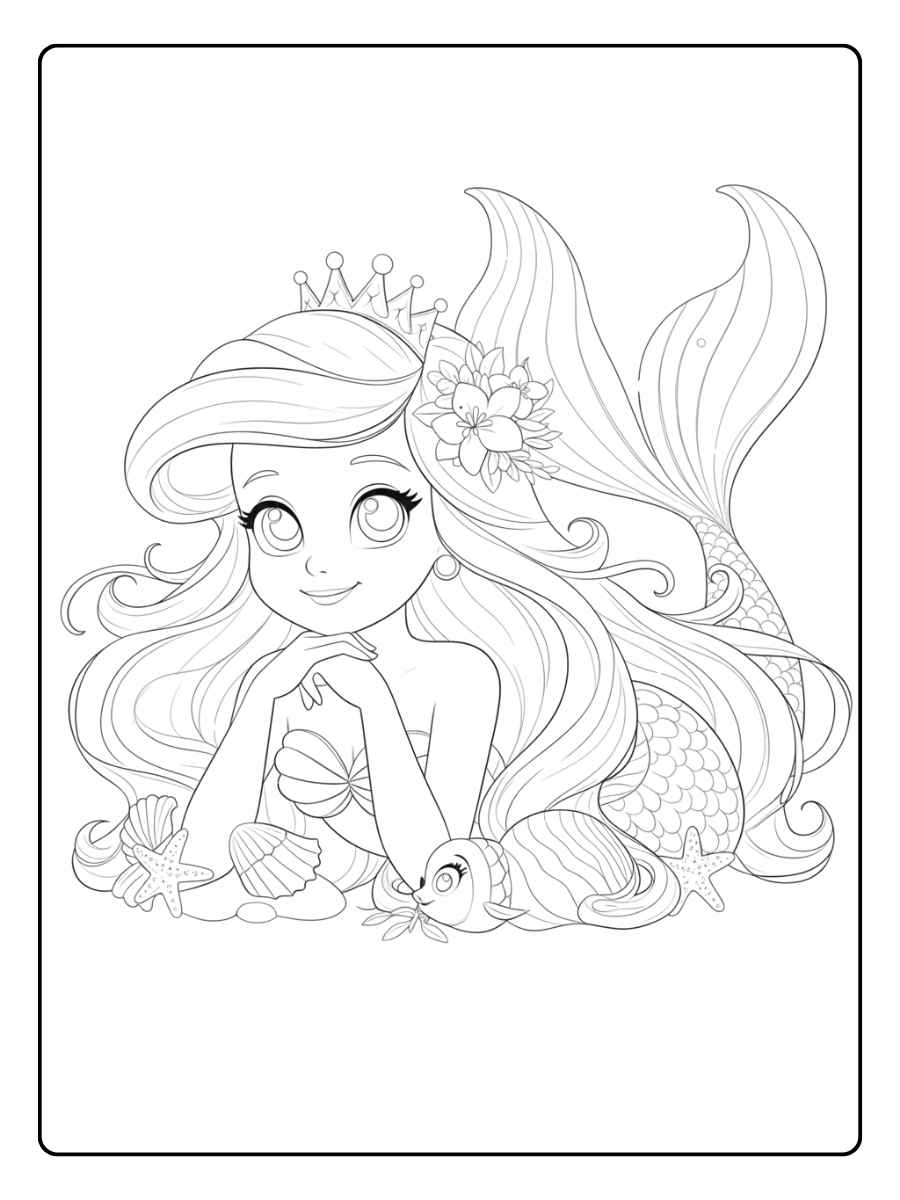 Arielle die Meerjungfrau Ausmalbilder Ein Unterwasser Abenteuer