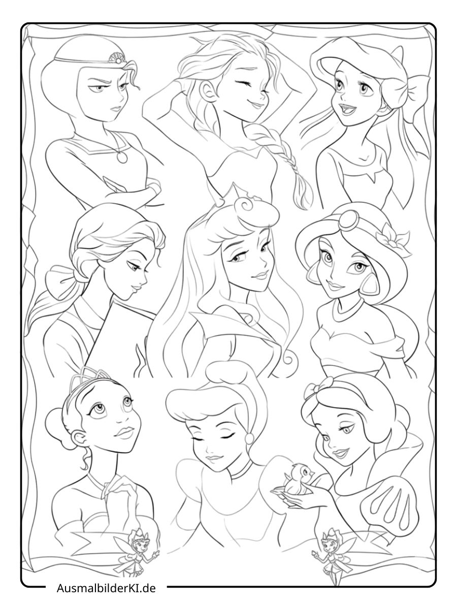 Ausmalbilder Disney Prinzessinnen (17)