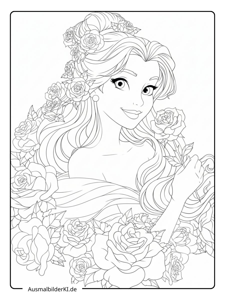 Ausmalbilder Disney Prinzessinnen (20)
