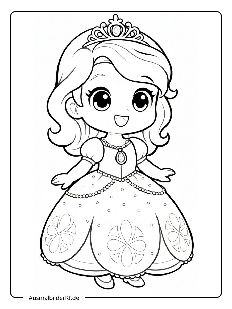 Ausmalbilder Disney Prinzessinnen - Fiona