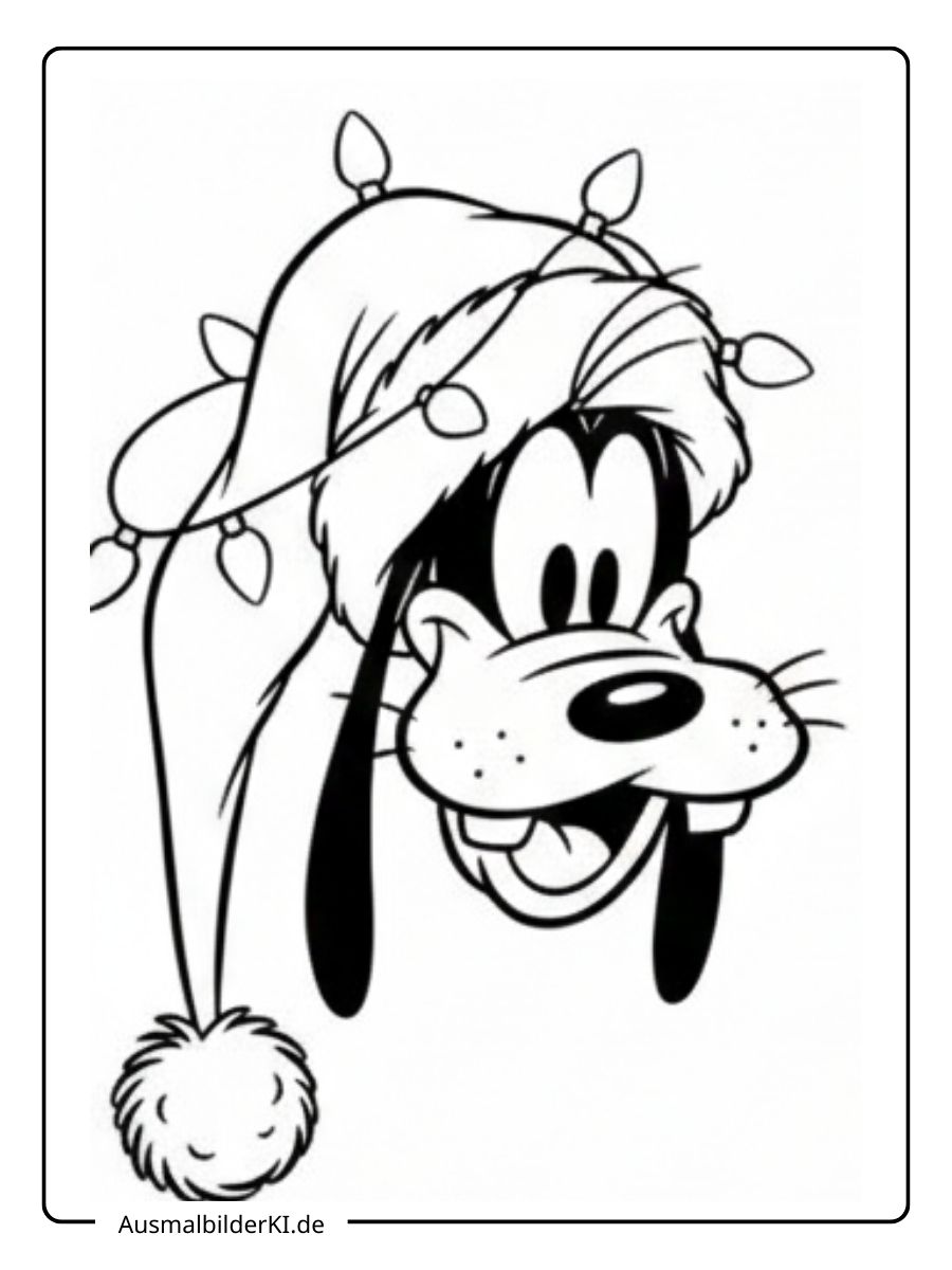 Ausmalbilder Weihnachten Disney 12