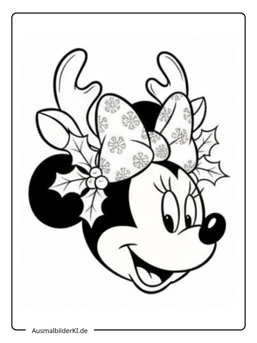 Ausmalbilder Weihnachten Disney 13