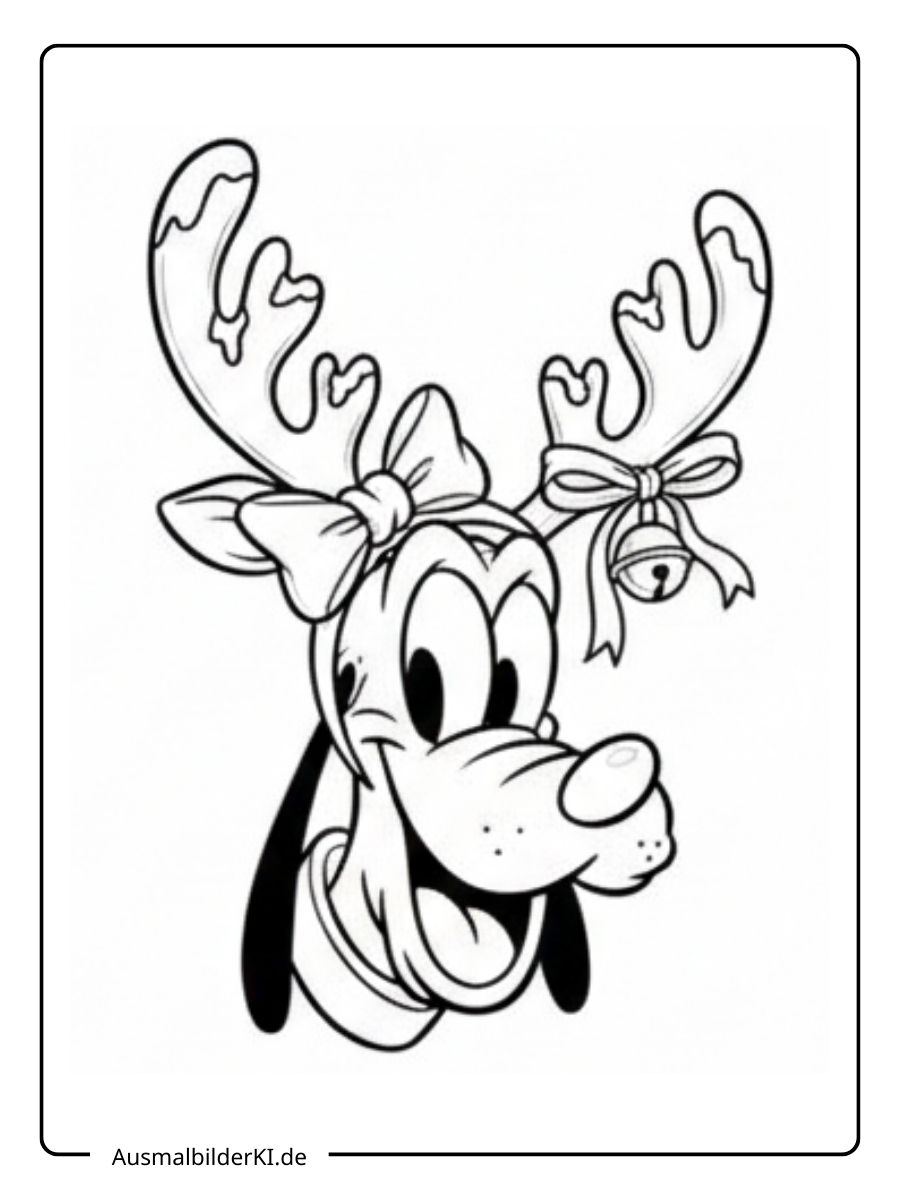Ausmalbilder Weihnachten Disney 14