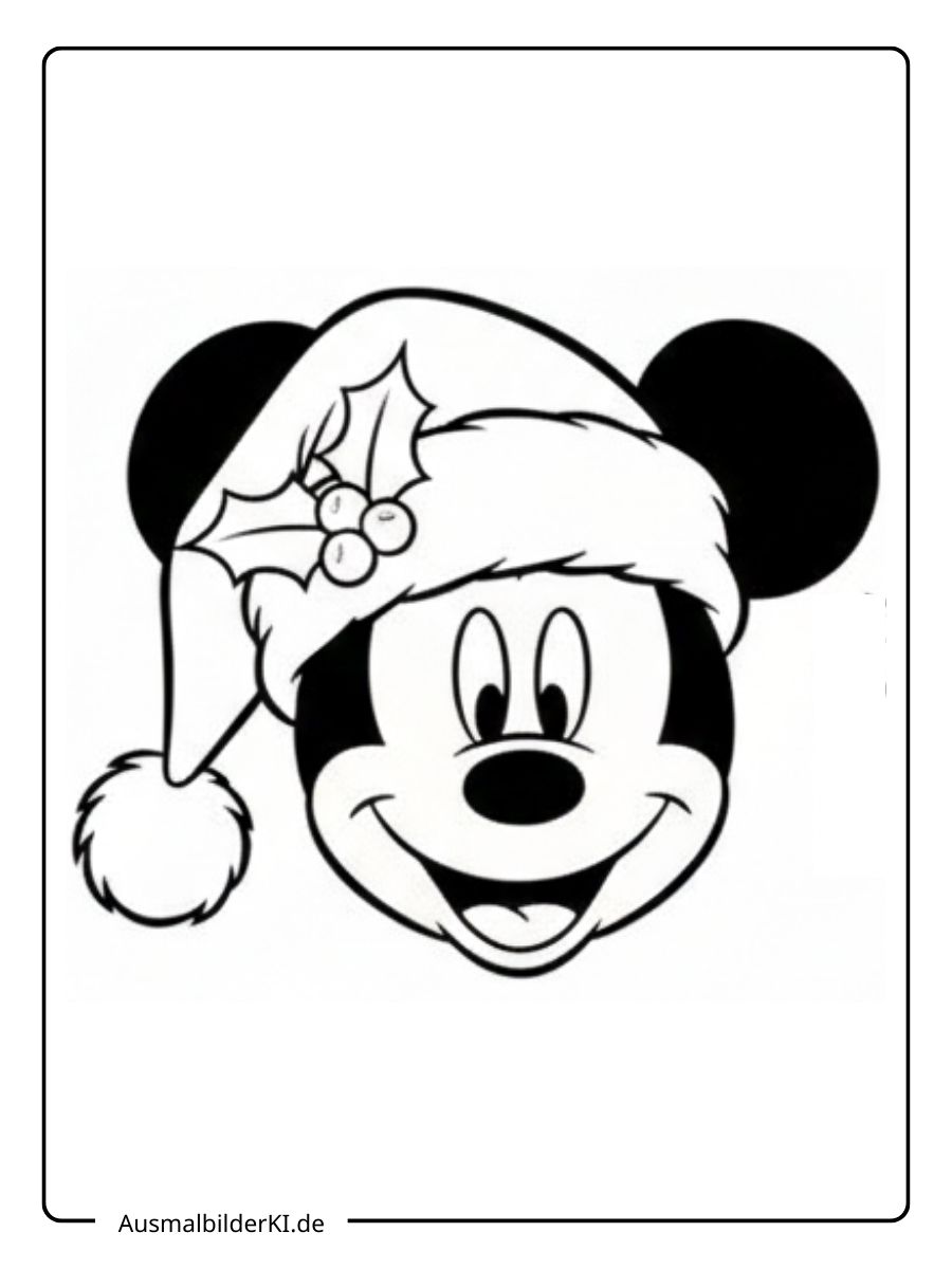 Ausmalbilder Weihnachten Disney 16