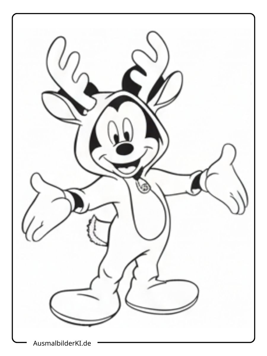 Ausmalbilder Weihnachten Disney 20