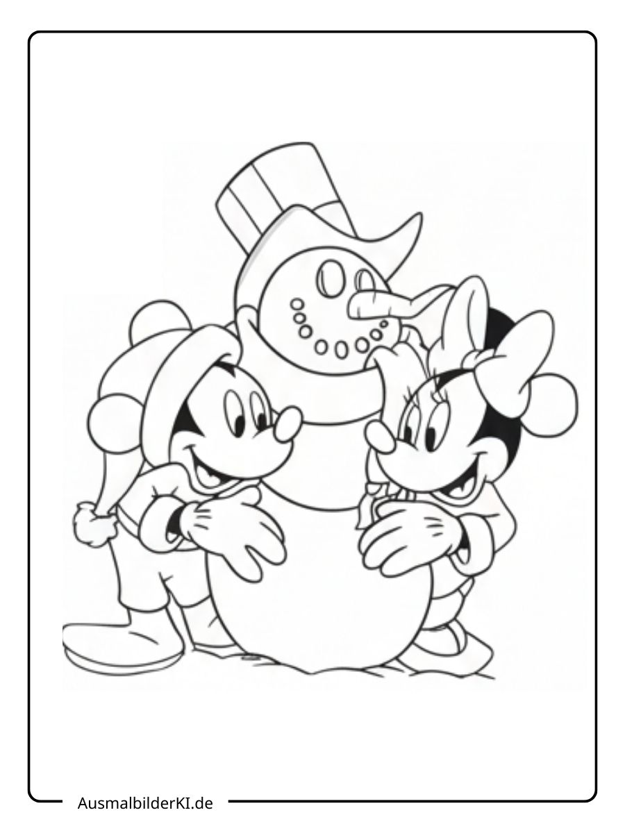 Ausmalbilder Weihnachten Disney 21