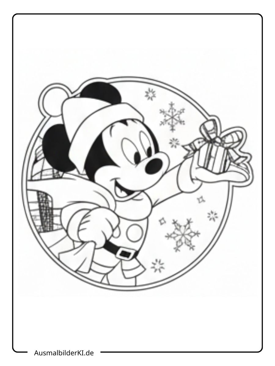Ausmalbilder Weihnachten Disney 22