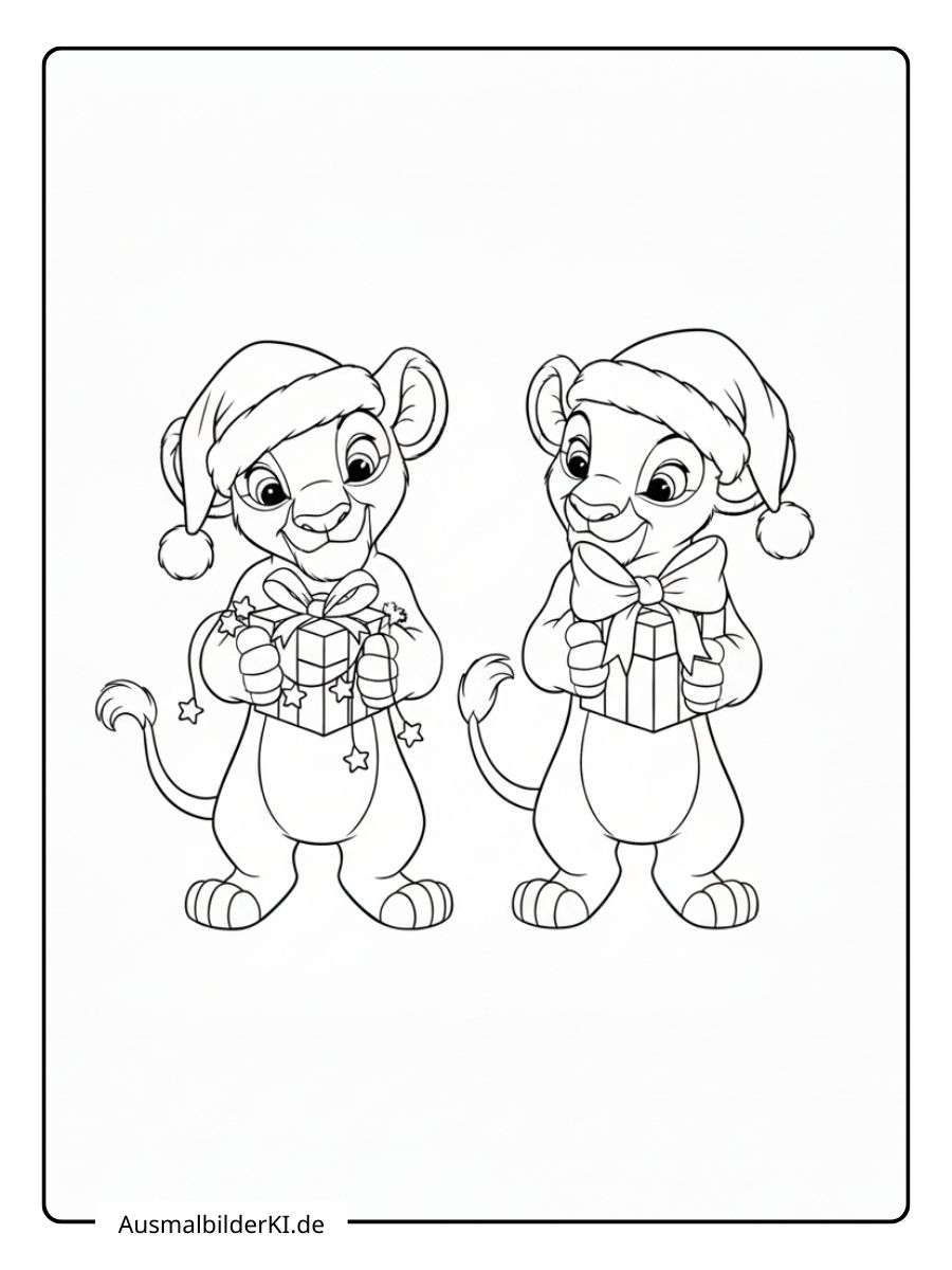 Ausmalbilder Weihnachten Disney 5