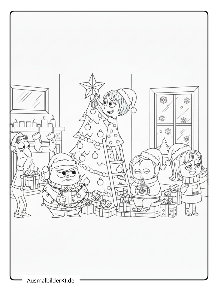 Ausmalbilder Weihnachten Disney 6