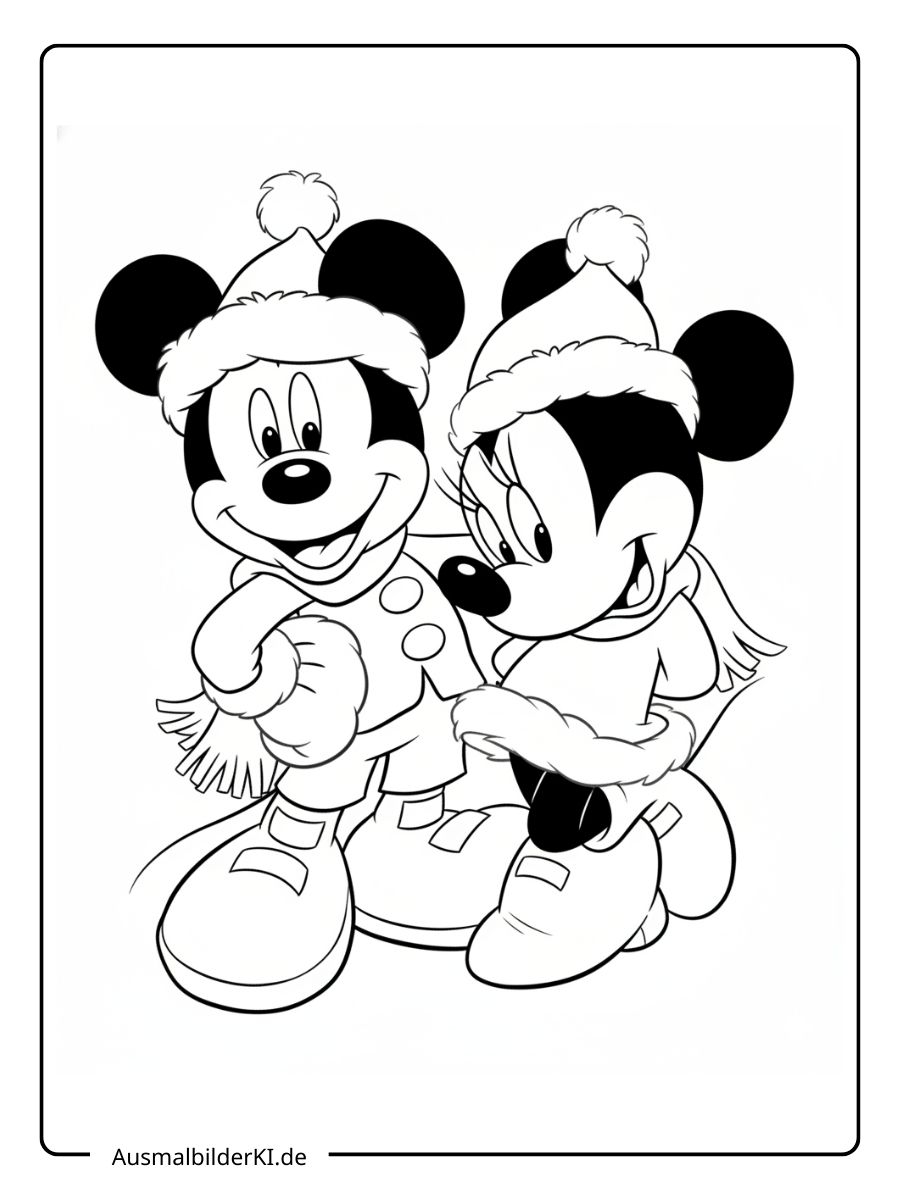 Ausmalbilder Weihnachten Disney 8