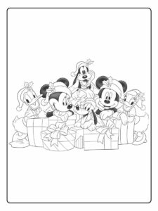 Ausmalbilder Weihnachten Disney Fröhliche Weihnachtsfreunde