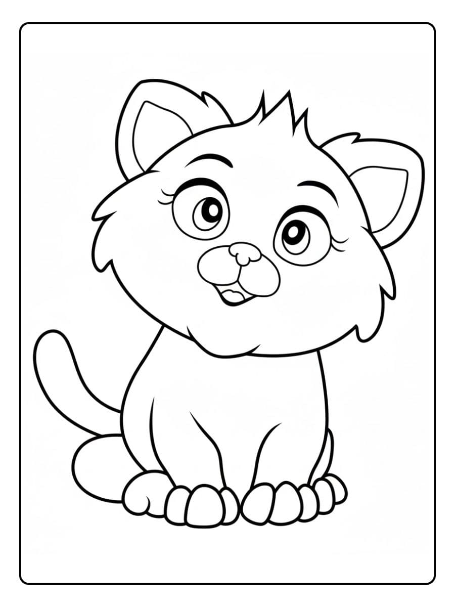 Einfache Giraffe zum Ausmalen süß katzen ausmalbilder