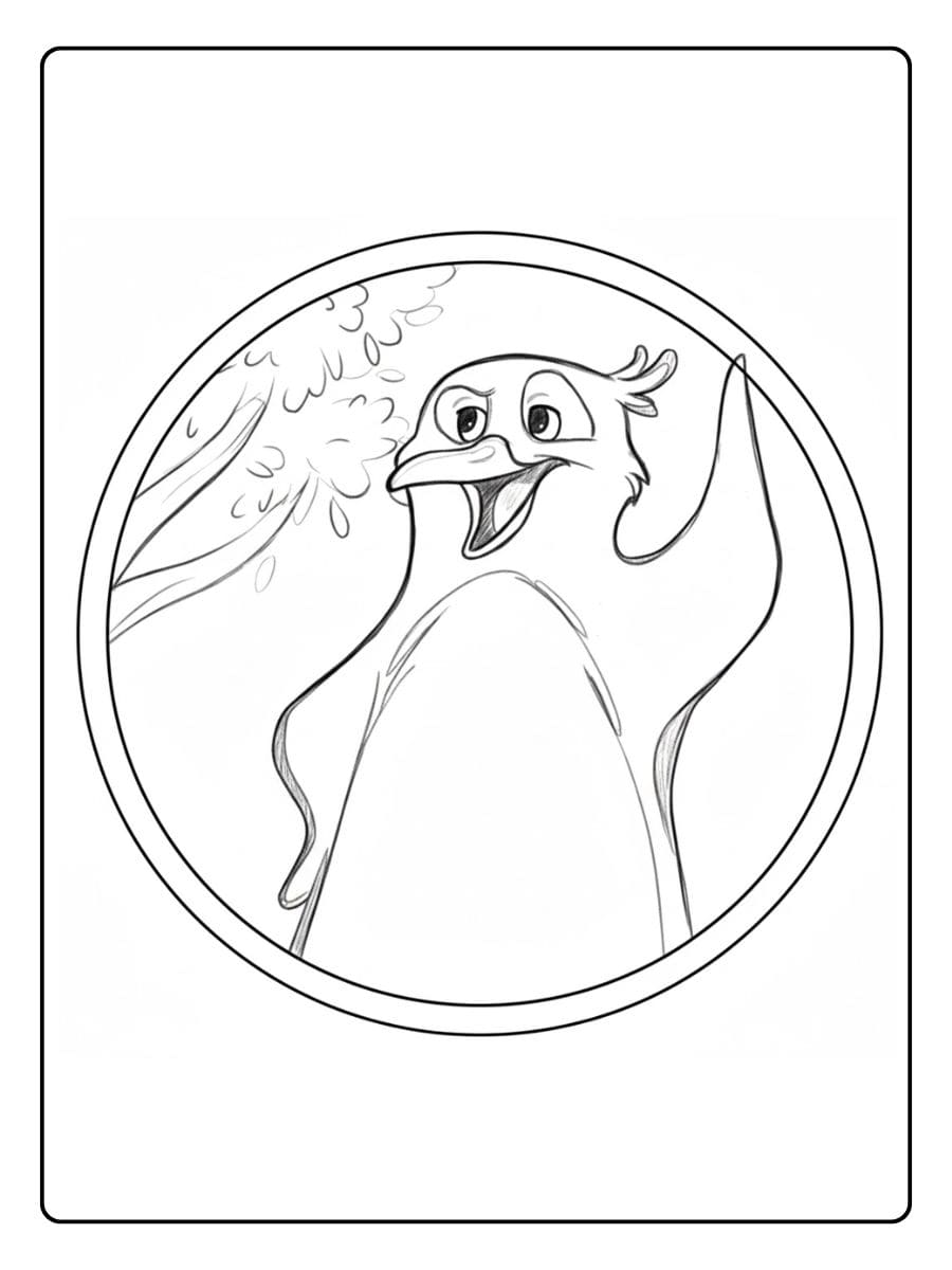 Einfaches Motiv für Schulausmalbilder magischen tiere ausmalbilder