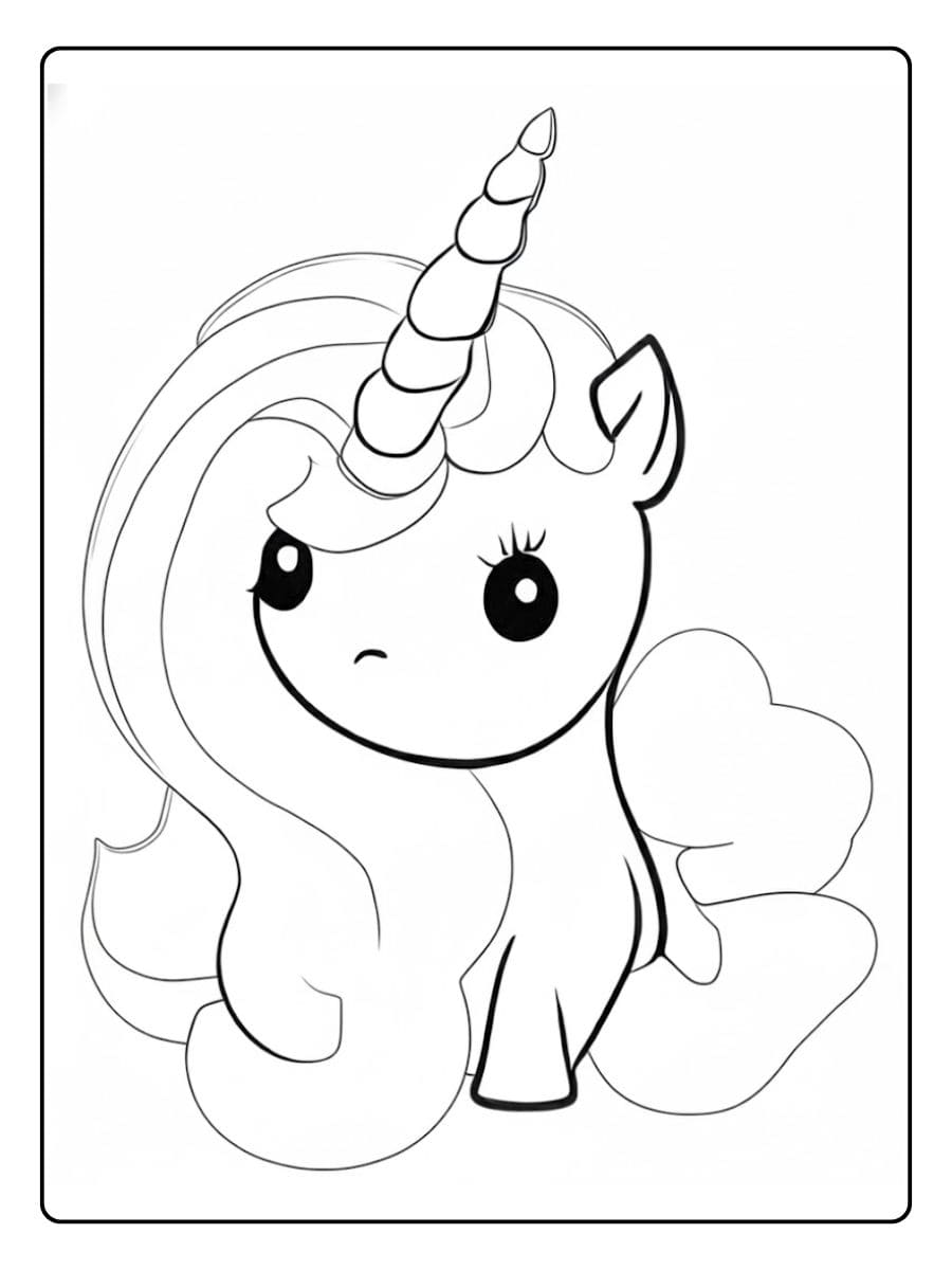 Einhorn Ausmalbilder Lächelndes Fabelwesen im Galopp