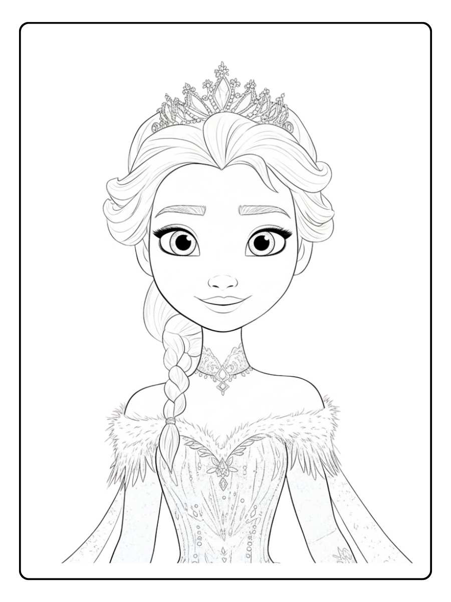 Elsa Ausmalbilder Die Eiskönigin und ihr Schneemann Freund