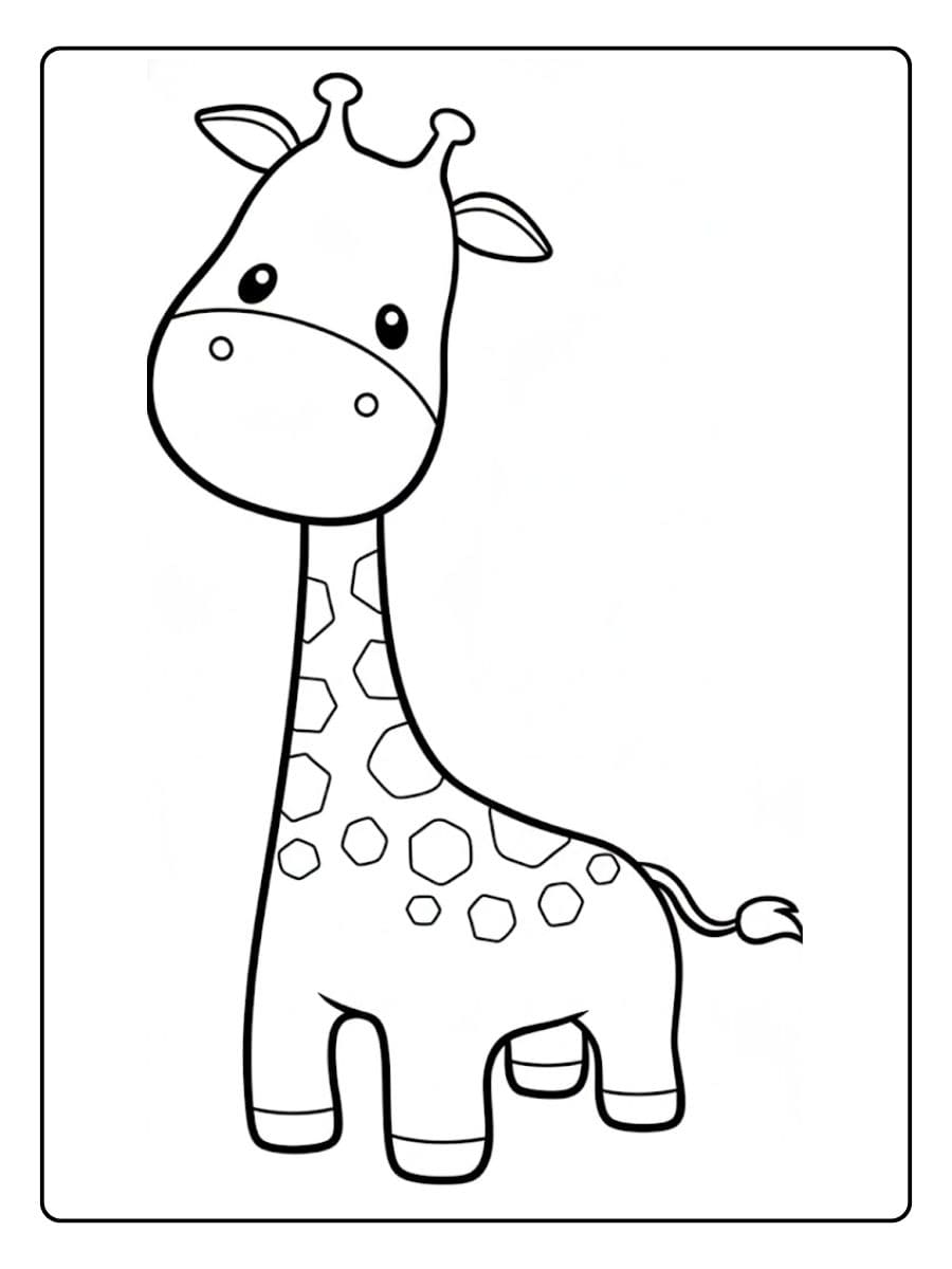 Giraffe Ausmalbild ausmalbilder tiere für 10 jährige