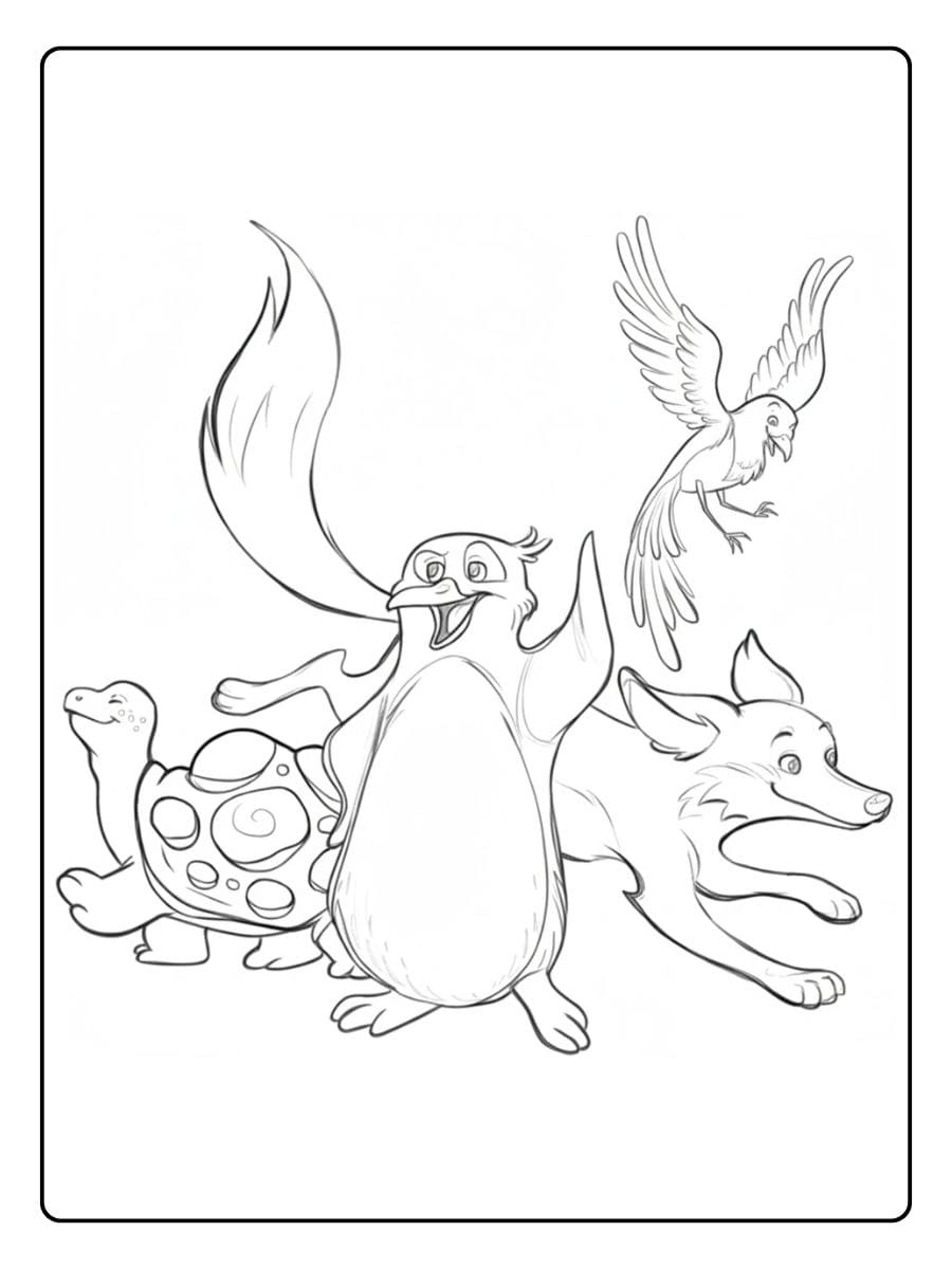 Giraffe im Umriss für Kinder magischen tiere ausmalbilder