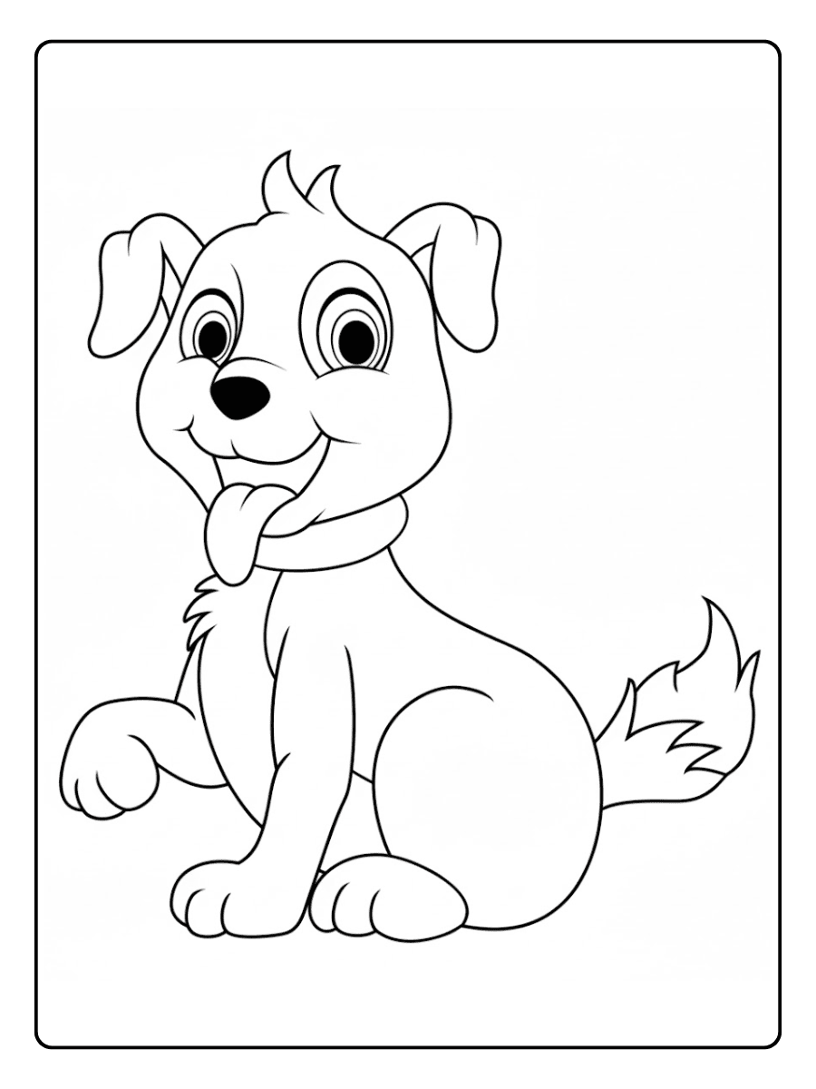 Giraffen Kontur für Kinder ausmalbild hund Ergänzung