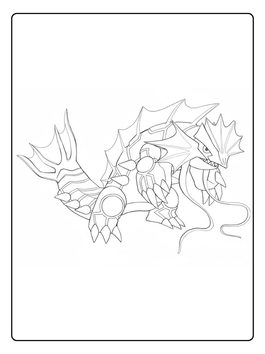 Legendäres Pokemon Ausmalbild Kyogre