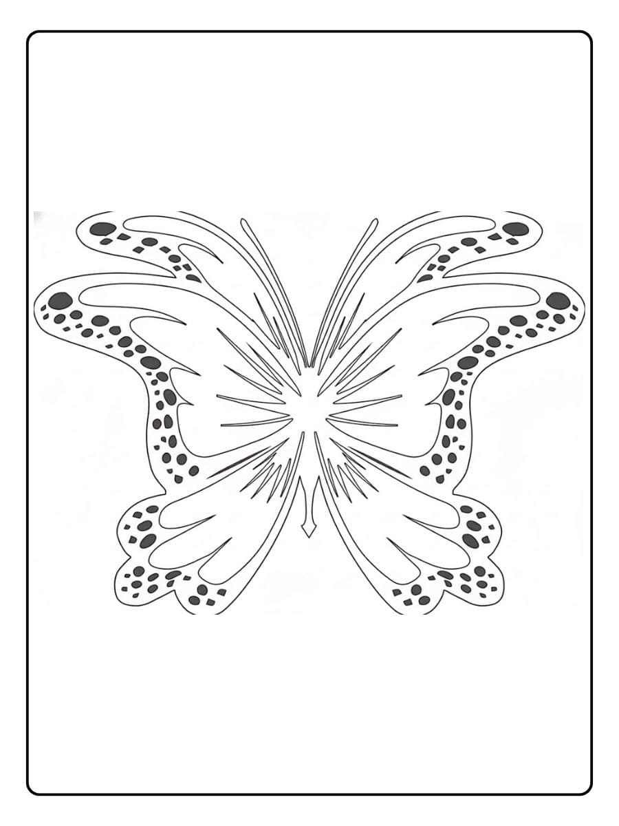Niedlicher Schmetterling zum Ausmalen schmetterling ausmalbild
