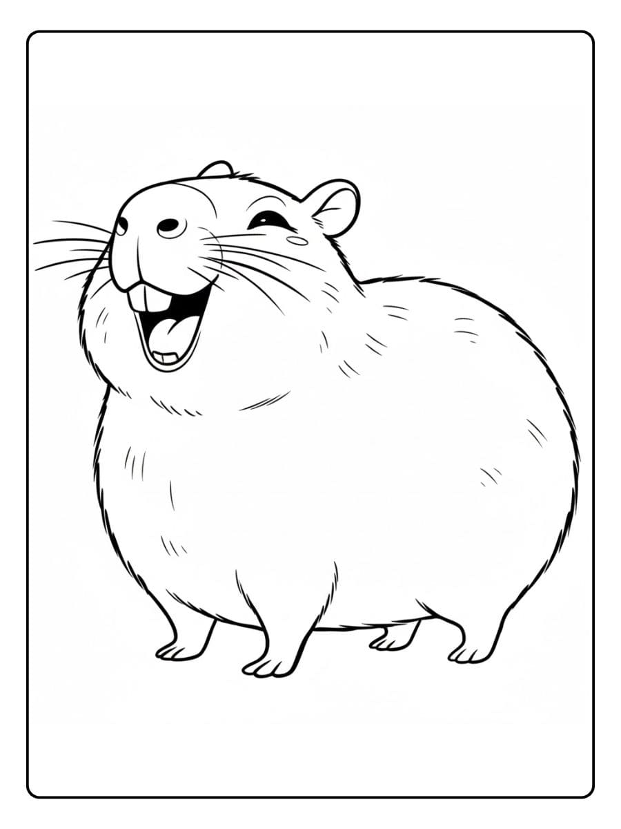 Niedliches Babynilpferd und Zebra Ausmalbilder Tiere Süß