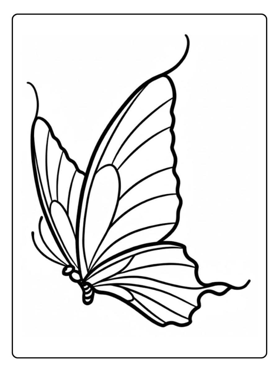 Niedliches Katzen und Hundeduo Schmetterling Ausmalbild (2)