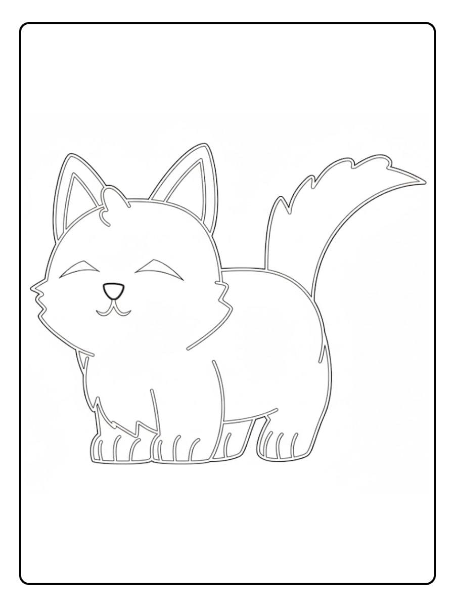 Niedliches Katzen und Hundeduo Süß Katzen Ausmalbilder