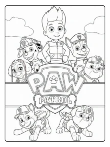 Paw Patrol Ausmalbilder Aktionsteam