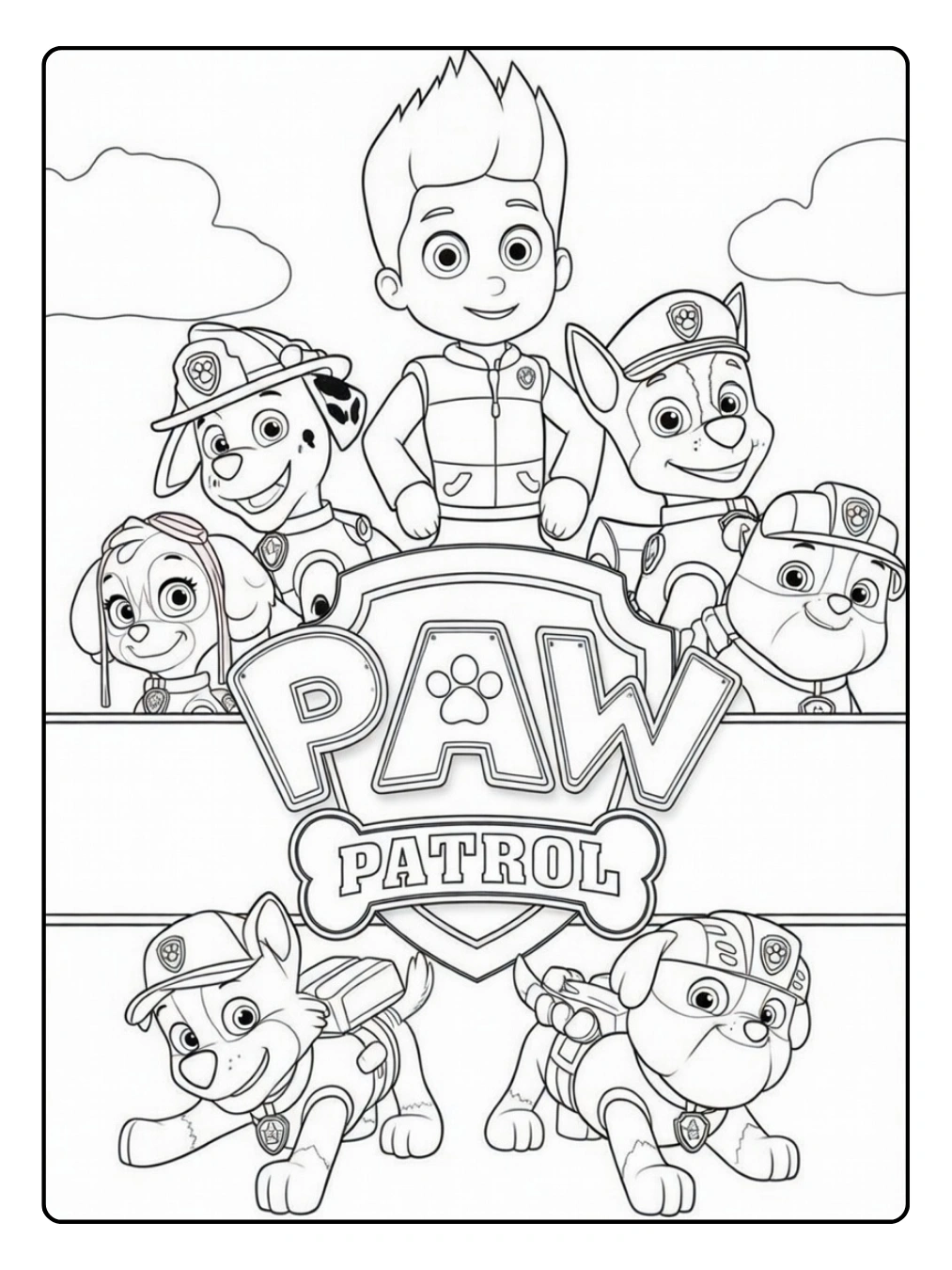 Paw Patrol Ausmalbilder Aktionsteam