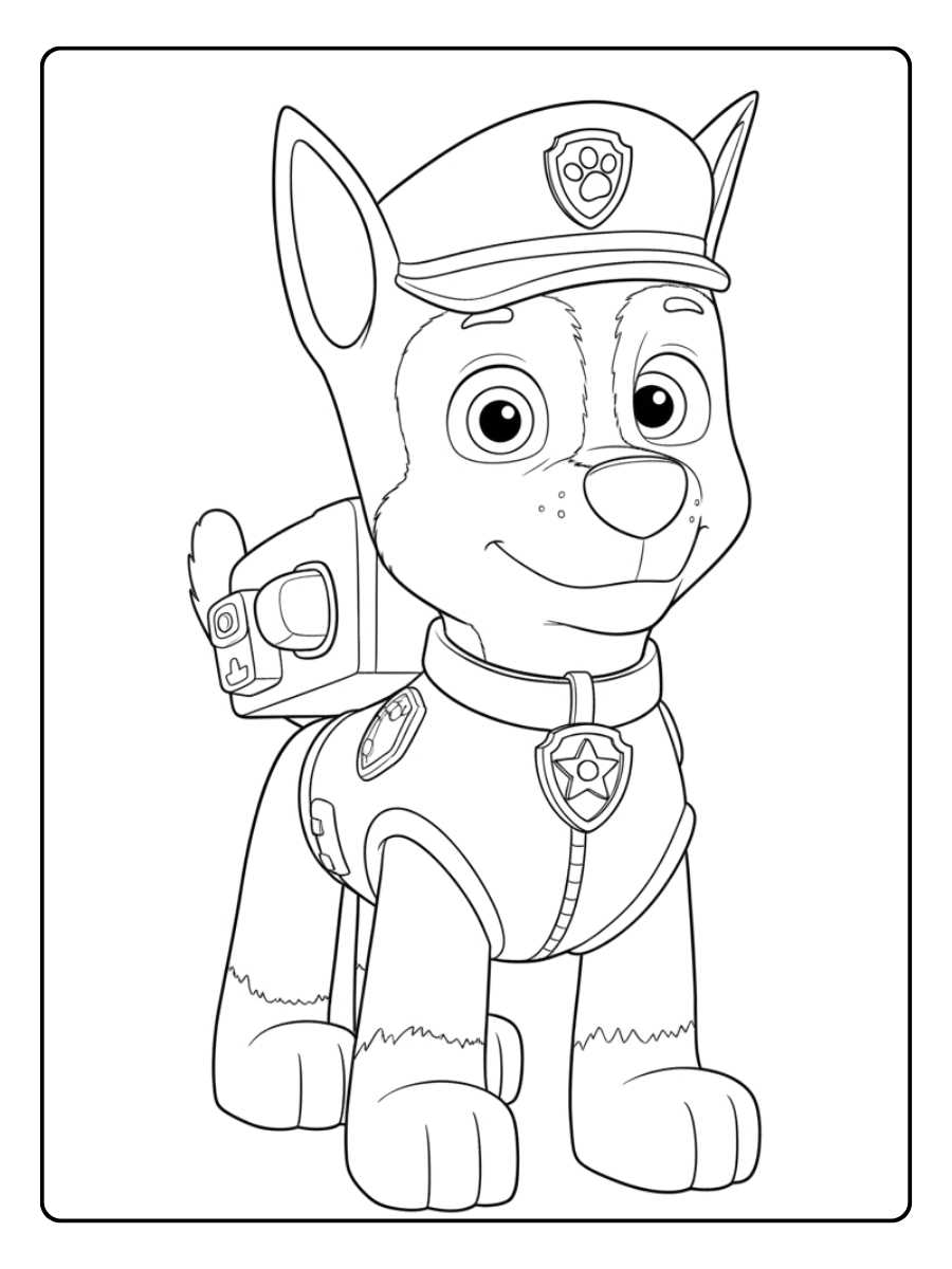 Paw Patrol Ausmalbilder - Chase