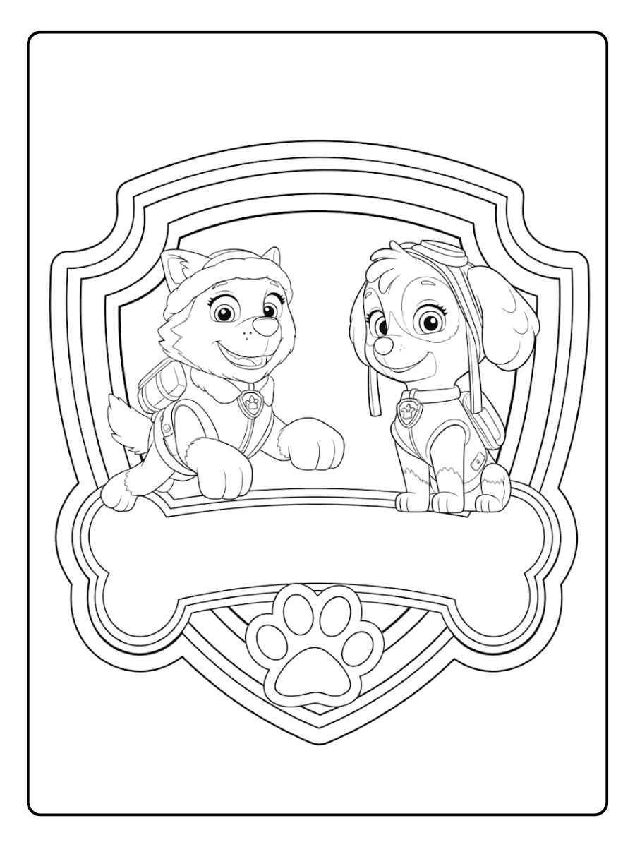 Paw Patrol Ausmalbilder Rettungseinsatz