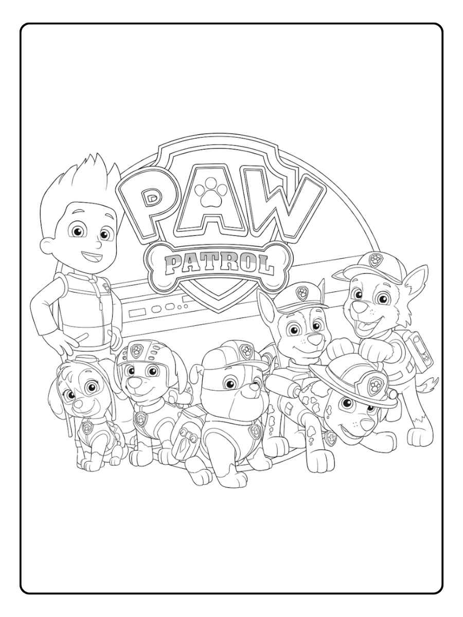 Paw Patrol Ausmalbilder Rocky der Umweltfreund