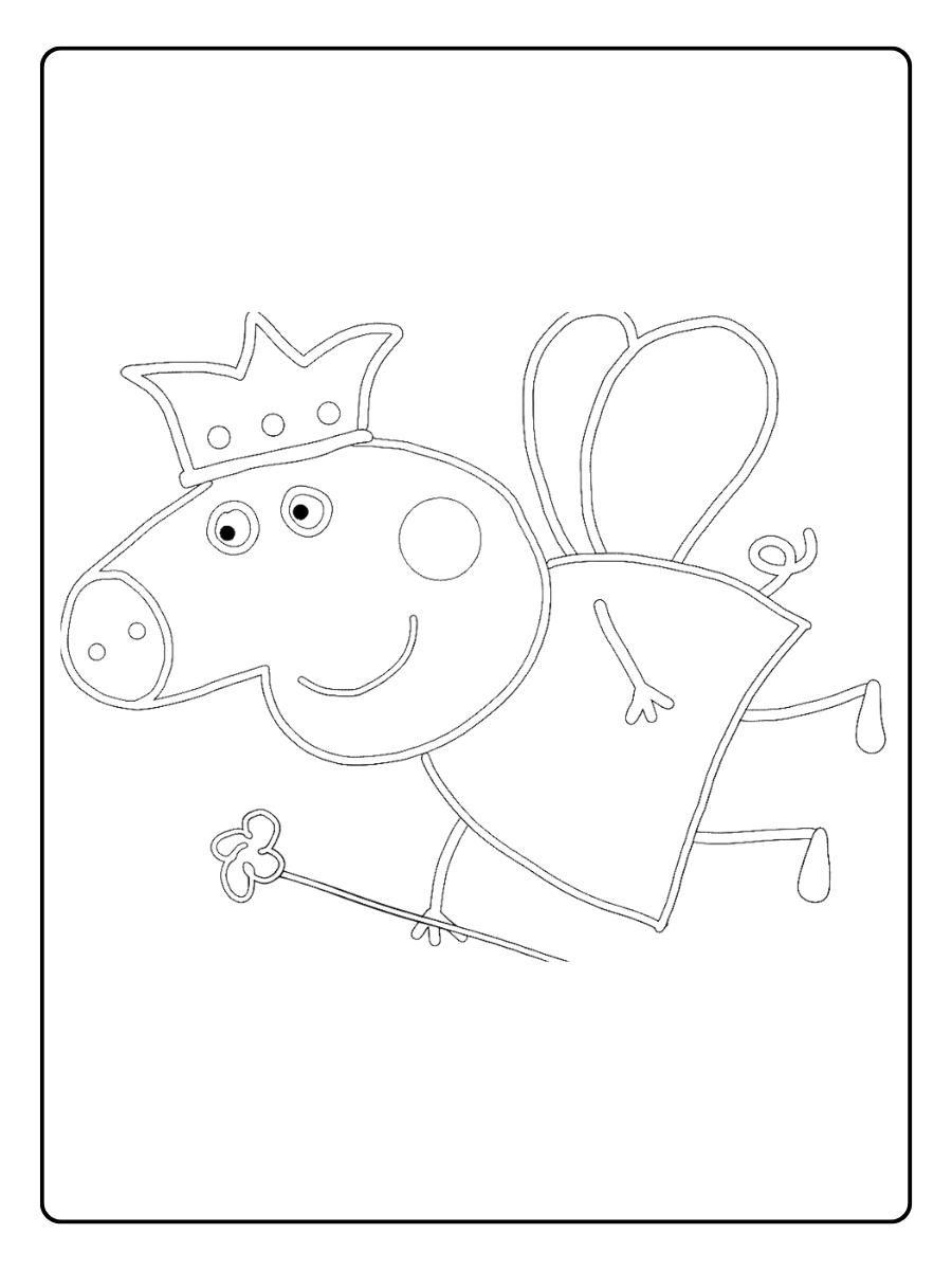 Peppa Wutz Ausmalbild Peppa Pig Jumping in a Puddle