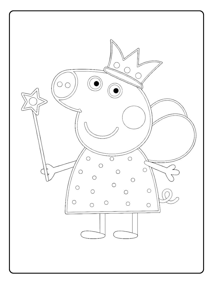 Peppa Wutz AusmalbildFun with Peppa Pig