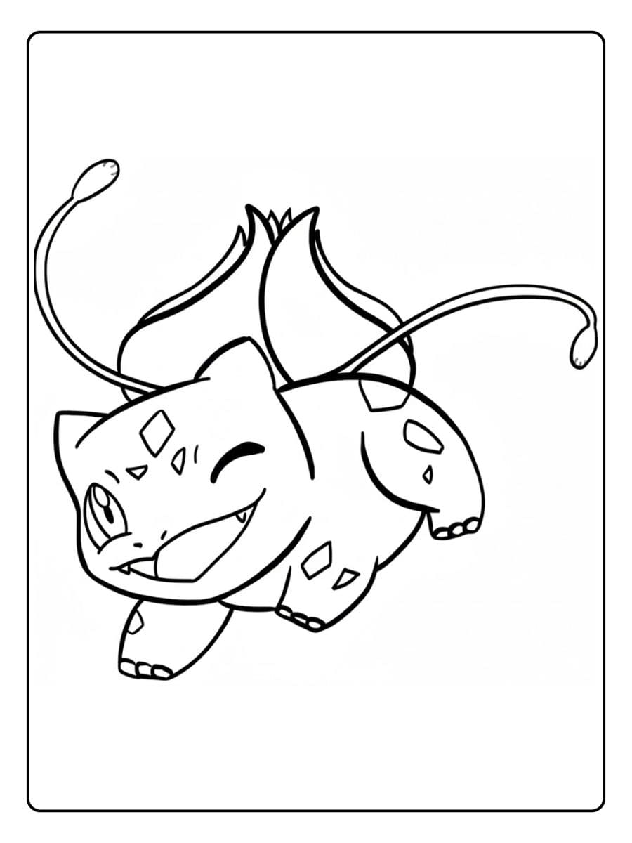 Pokemon Ausmalbild Bisasam Fan Art Style