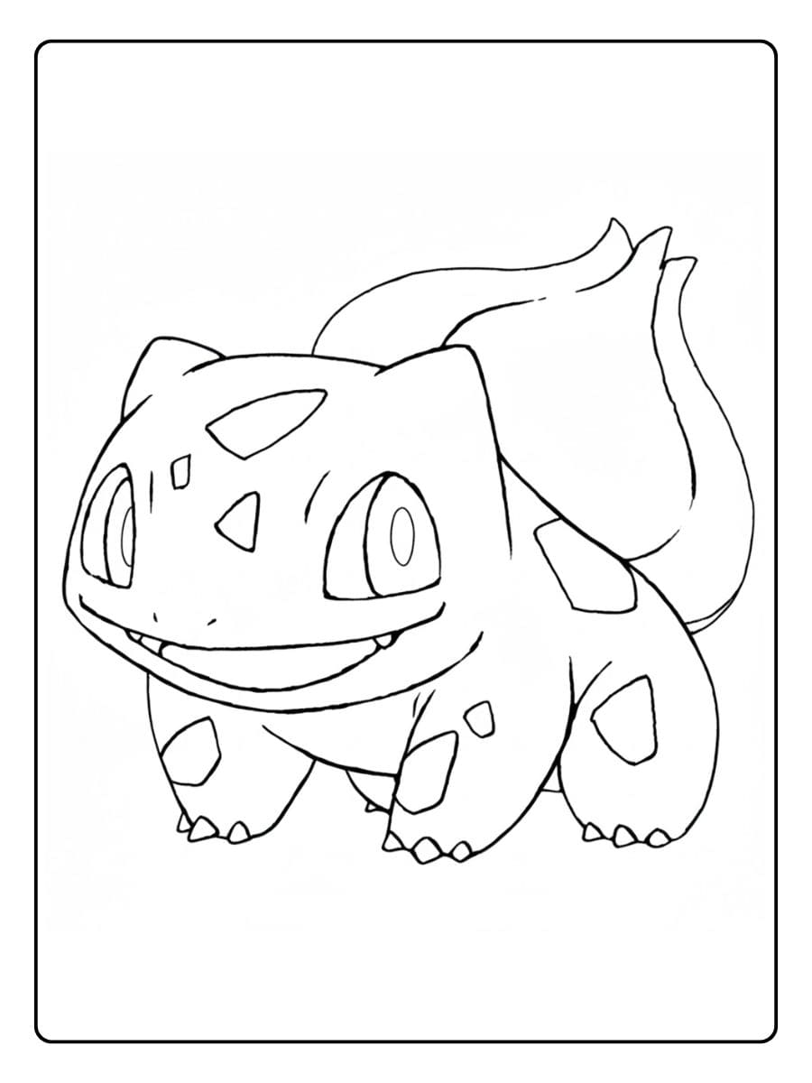 Pokemon Ausmalbild Bisasam Niedliche Skizze