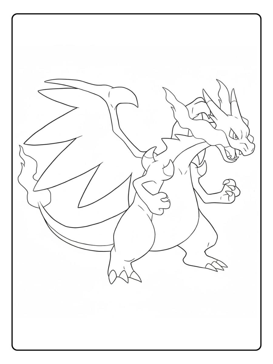 Pokemon Ausmalbilder Glurak X