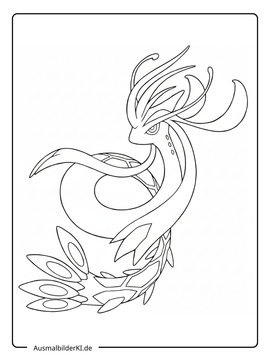 Pokémon Ausmalbilder Legendäre - Milotic