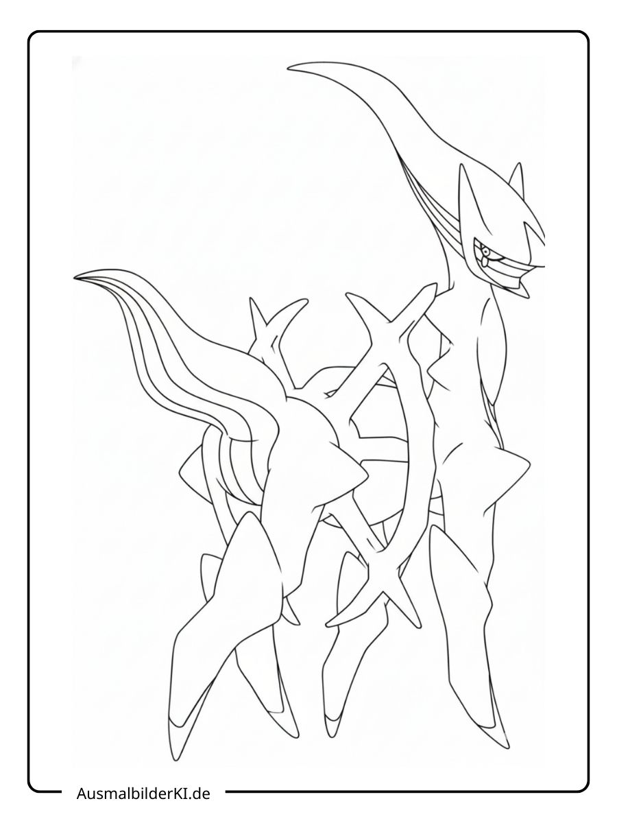 Pokémon Ausmalbilder Legendäre - Arceus