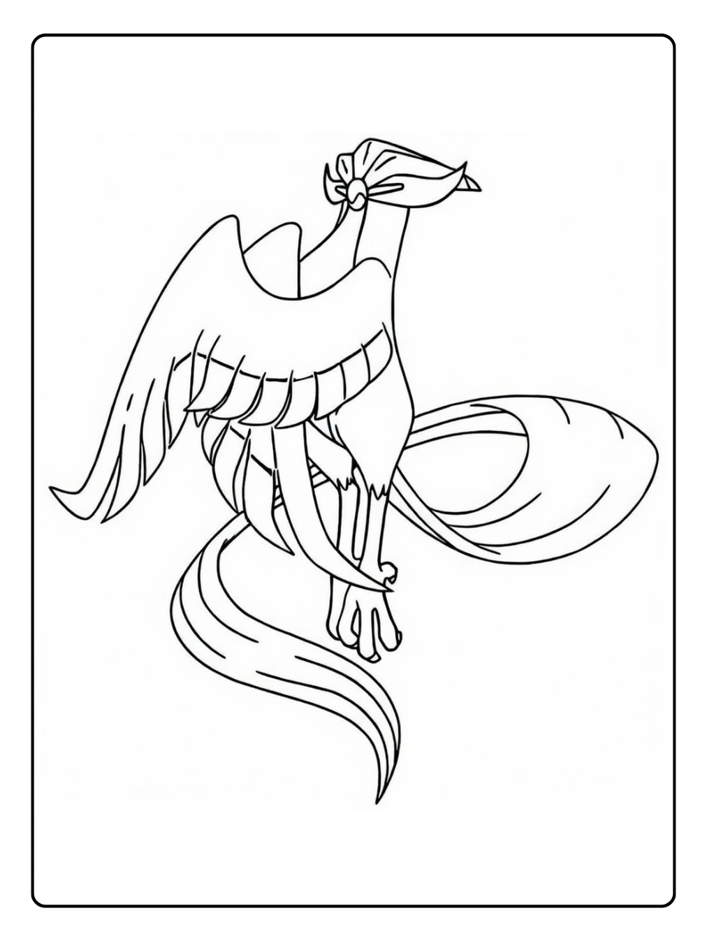 Pokémon Ausmalbilder Legendäre Articuno (Arktos)