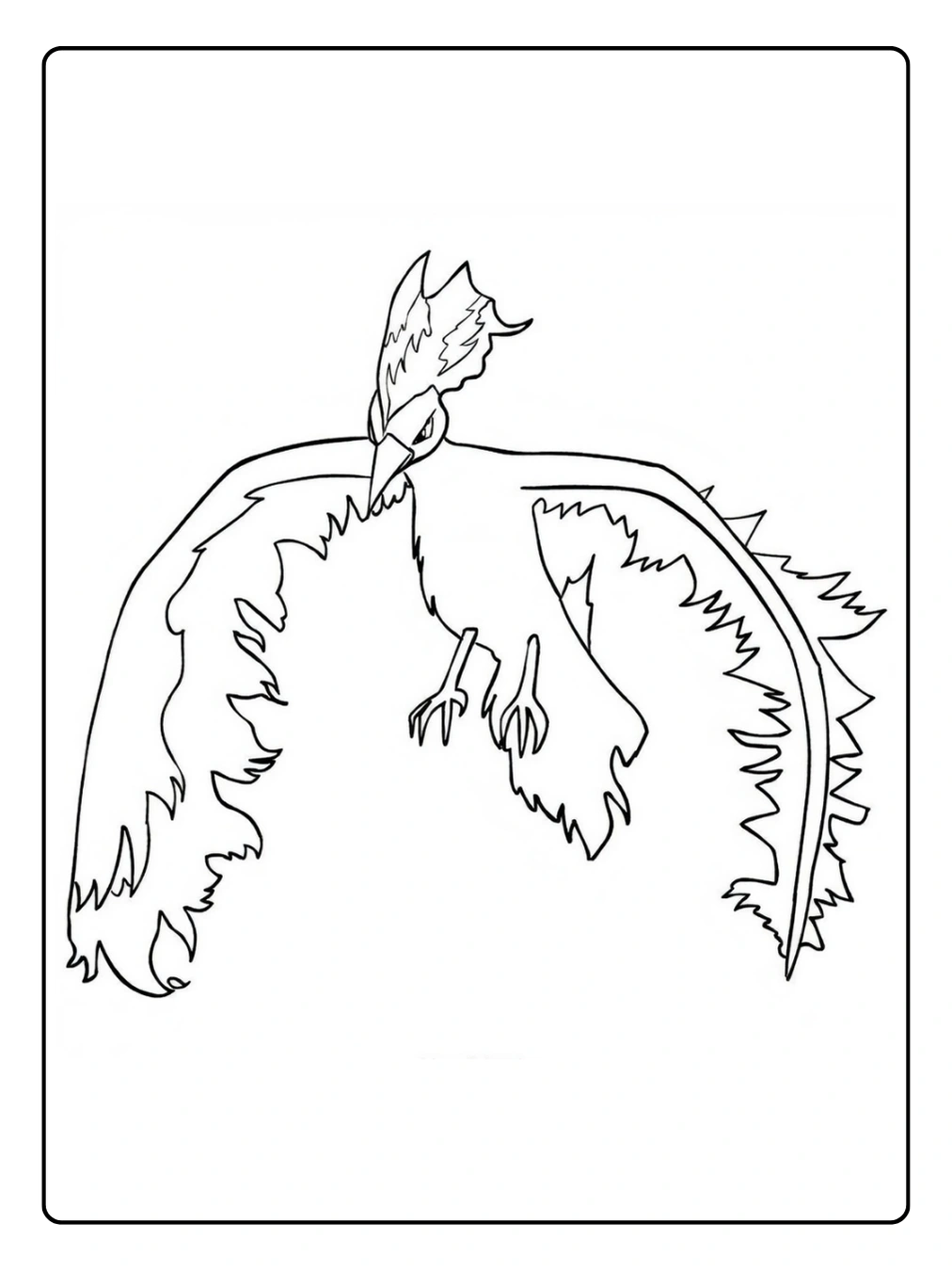 Pokémon Ausmalbilder Legendäre Moltres (Lavados)