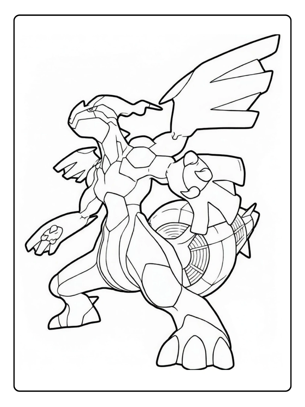 Pokémon Ausmalbilder Legendäre Zekrom