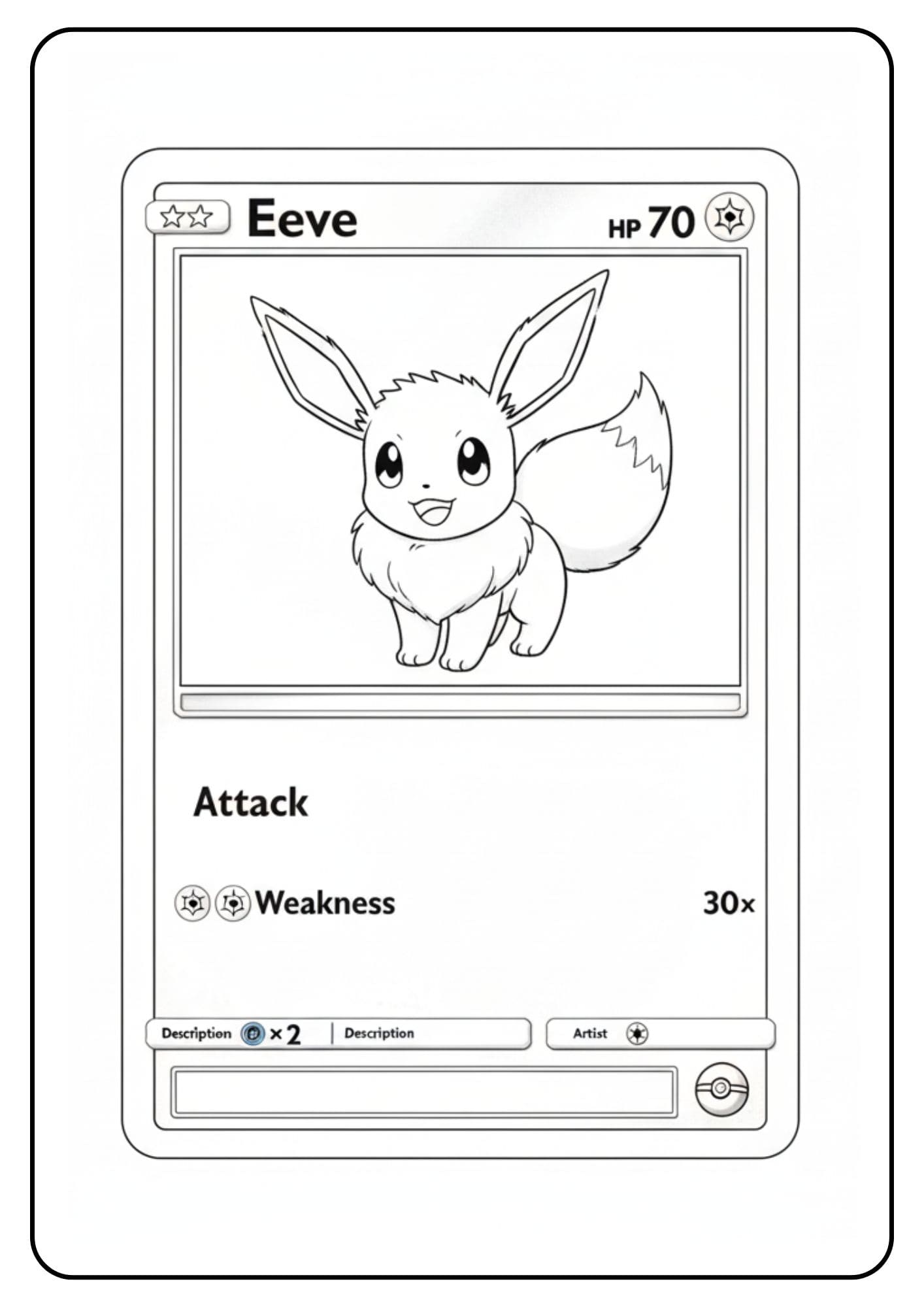 Pokemon Karten Ausmalbilder Evoli