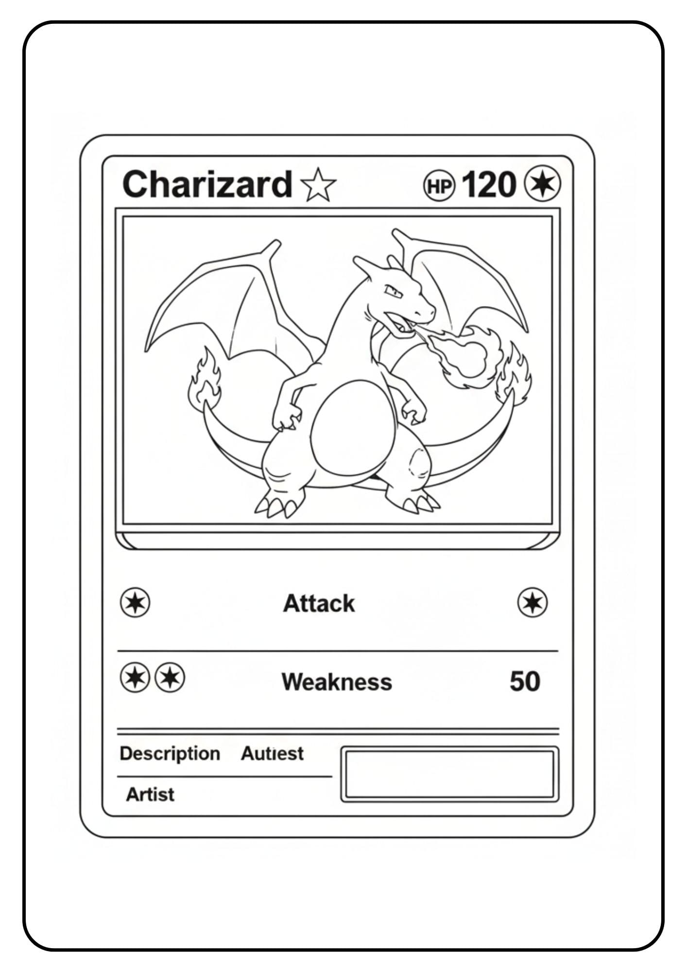 Pokemon Karten Ausmalbilder Glurak