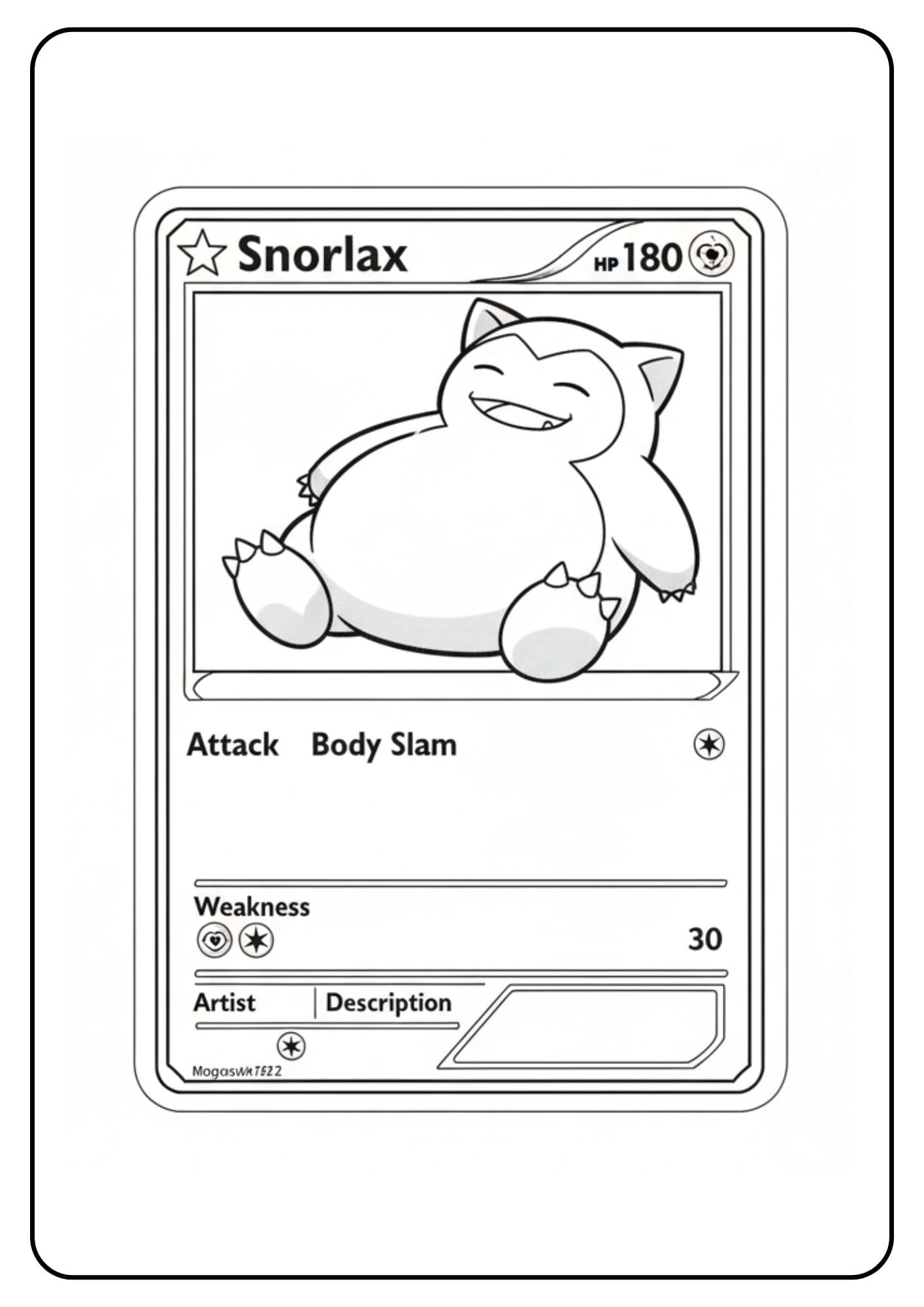 Pokemon Karten Ausmalbilder Relaxo